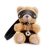 ANNEAU PORTE-CLEFS EN FORME D'OURS CRUSHITO AVEC CLOCHE CRUS
