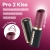 PRO 2 KISS ESTIMULADOR CLÍTORIS POR ONDAS GRANATE / NEGRO