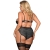 QUEEN PLUS - SET SUJETADOR Y PANTIES CON LIGUERO nº2