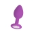 Regular plug diamante morado