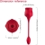 ROSA SUCCIONADOR DE CLITORIS & VIBRADOR 10 MODOS ROJO nº