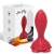 VIBRATEUR ROSE & PLUG ANAL PETITE TÉLÉCOMMANDE ROUGE nº4