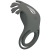 RUBEN DOBLE ANILLO VIBRADOR CON ESTIMULADOR GRIS