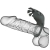 RUBEN DOBLE ANILLO VIBRADOR CON ESTIMULADOR GRIS nº5