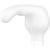 Vibratore a bacchetta doppia Satisfyer con app - bianco