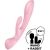 Satisfatório Triplo Oh! vibrador multifunções - rosa