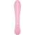 Satisfatório Triplo Oh! vibrador multifunções - rosa