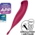 VIBRADOR TWIRLING PRO SATISFYER COM APLICAÇÃO CONNECT VERMEL