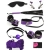 Conjunto de bondage roxo de 8 peças