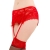 PERIZOMA LINGERIE CON CINTURA IN PIZZO - ROSSO S / M nº4