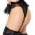 LINGERIE RAINHA THONG E GARTER BELT - PRETO L / XL nº1