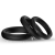 BAGUE TRIPLE SILICONE NOIRE nº1