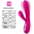 VIBRADOR & ESTIMULADOR FLEXIBLE EFECTO CALOR FUCSIA nº2