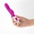 VIBRADOR COM ESTIMULADOR DE CLITÓRIS MOCHI ROXO E LUBRIFICAN