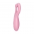 VIBRADOR THREESOME 4 COM APP SATISFYER ROSA nº1