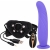 Pettorina con dildo e vibrazione 24cm - viola