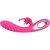 VIBRATEUR VICKY RABBIT AVEC LANGUE  ANNEAU DE TIRAGE FUCHSIA