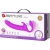 ZANINI DILDO STRAP-ON SIN ARNES 10 VIBRACIONES MORADO nº8