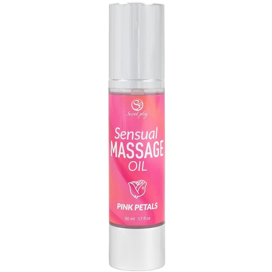 Aceite de Masaje Sensual Pétalos Rosa 50 ml.