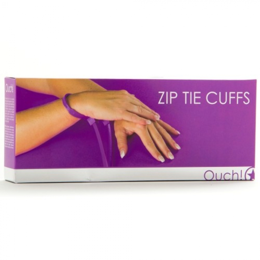 ZIP TIE CUFFS PURPLE 2