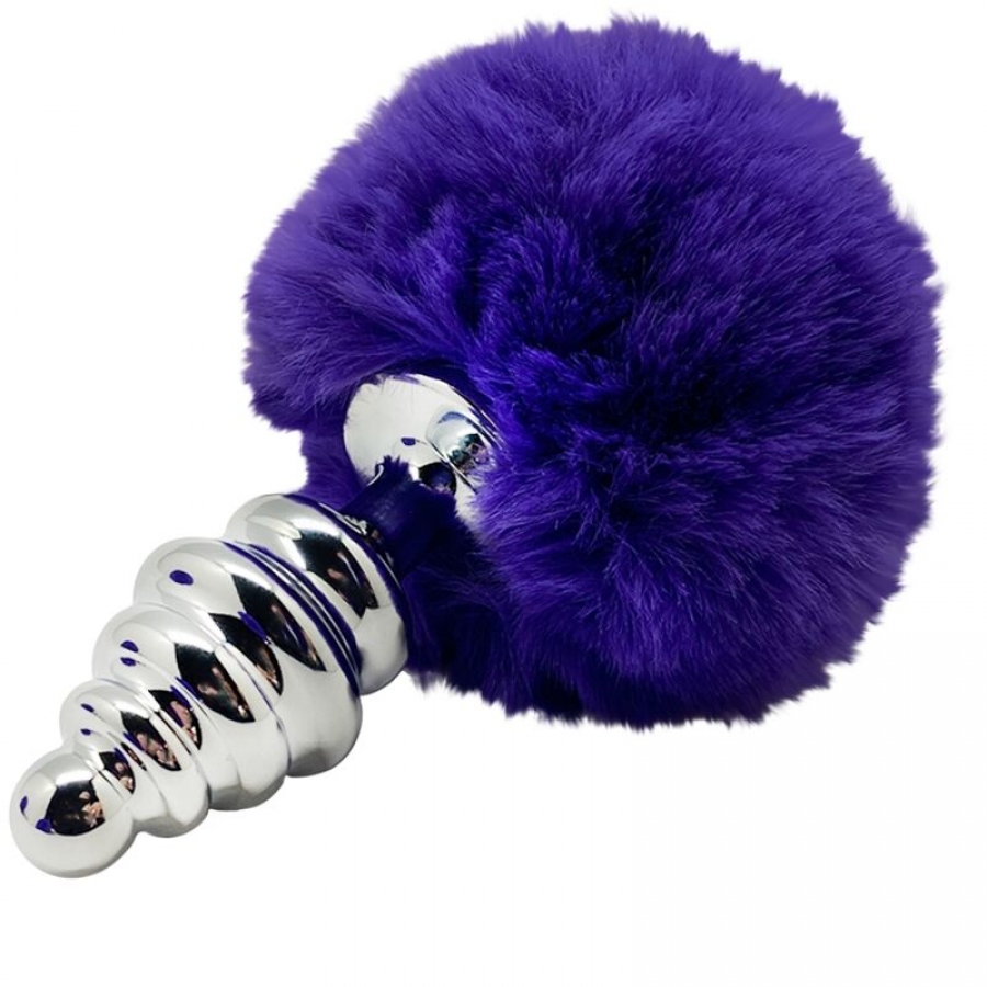 ESPIRAL METAL POMPON VIOLETA O 7