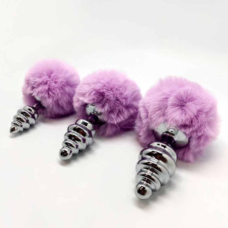 ESPIRAL METAL POMPON VIOLETA 3