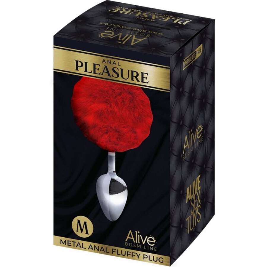 ANAL PLEASURE PLUG RED METAL 2