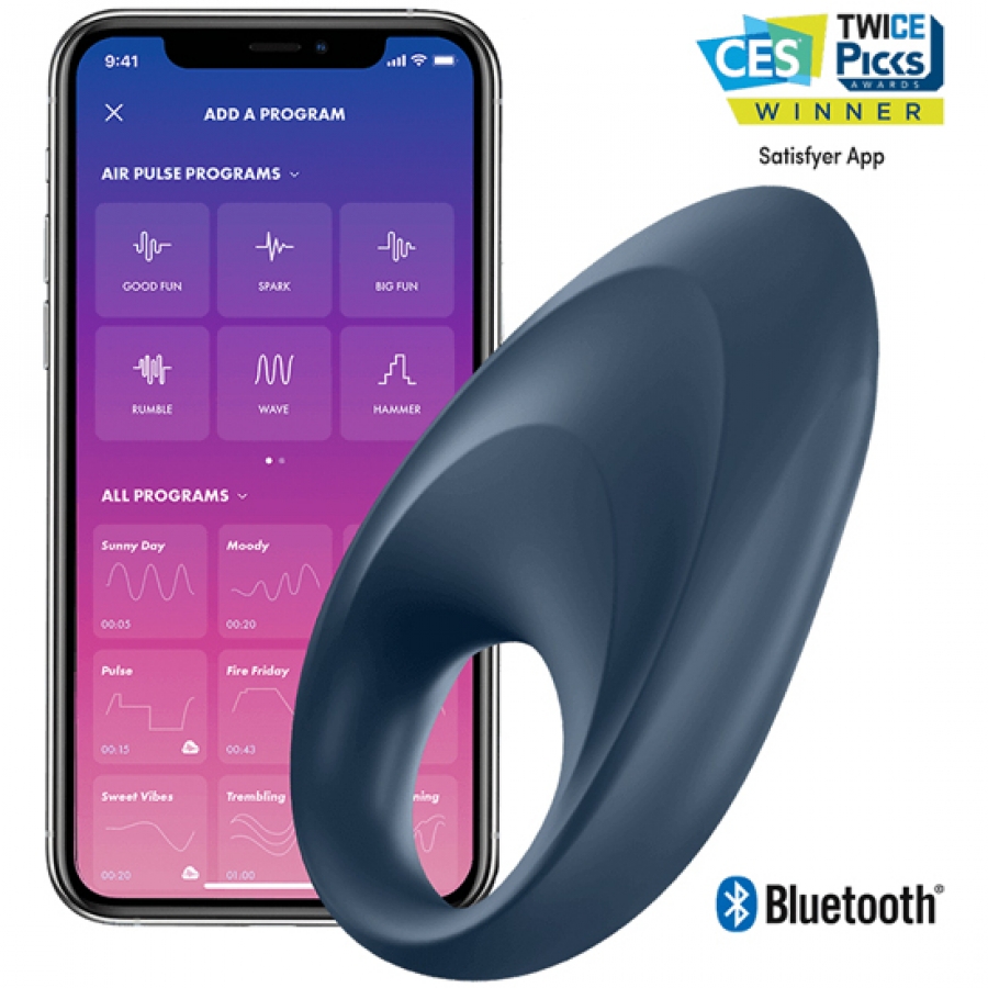 ANILLO VIBRADOR CON APP Y BLUETOOTH MIGHTY ONE RING SATISFYE