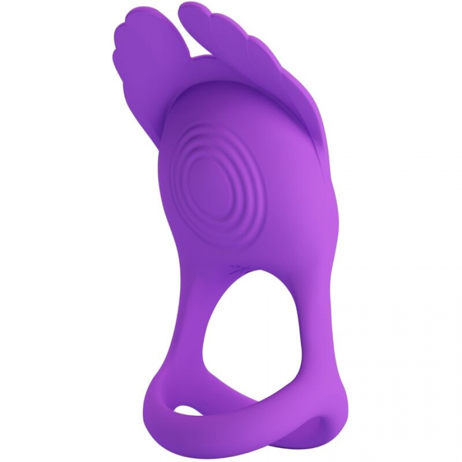 ANEL PARA PÊNIS VIBRANTE 7 VIBRAÕES SILICONE ROXO