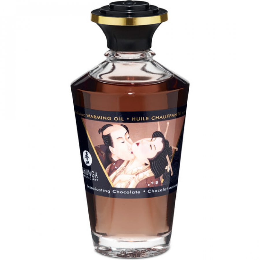 Huile de Shunga effet thermique chocolat 100 ml