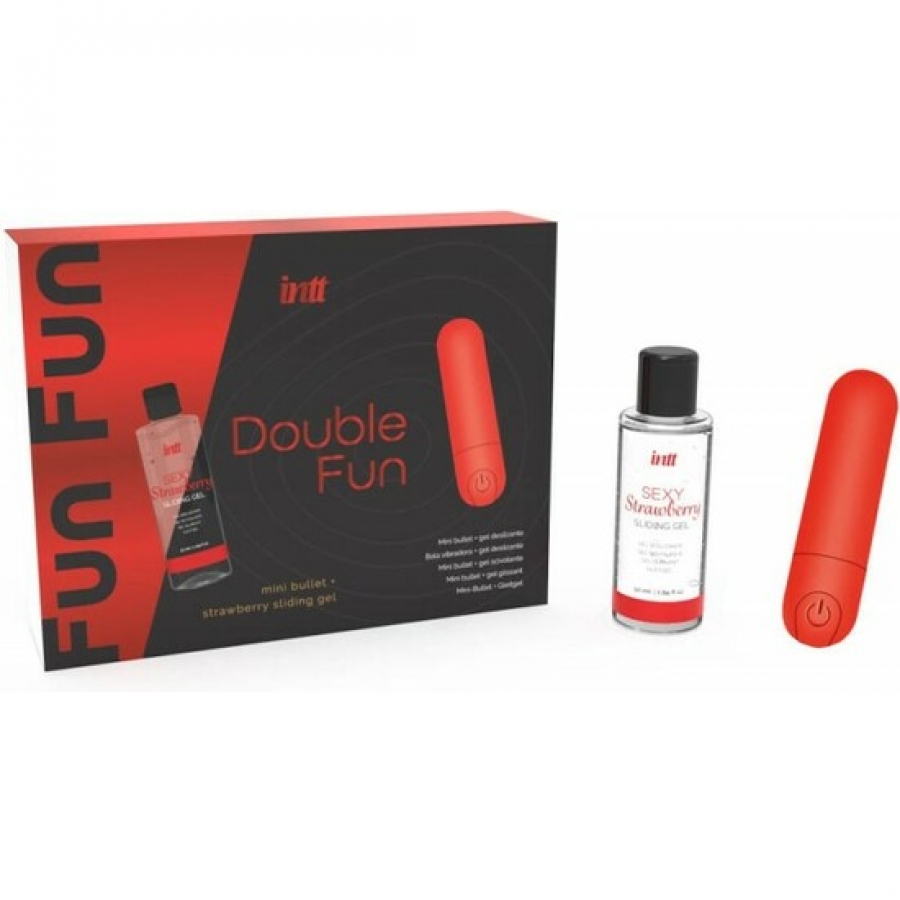 RELEASES - DUPLO FUN KIT COM BALA VIBRANTE E GEL DE MASSAGEM