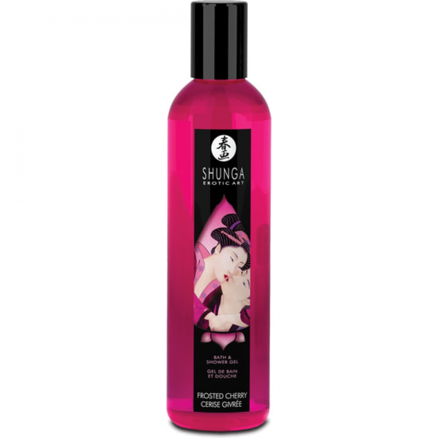 Shunga gel de ducha y baño cereza helada