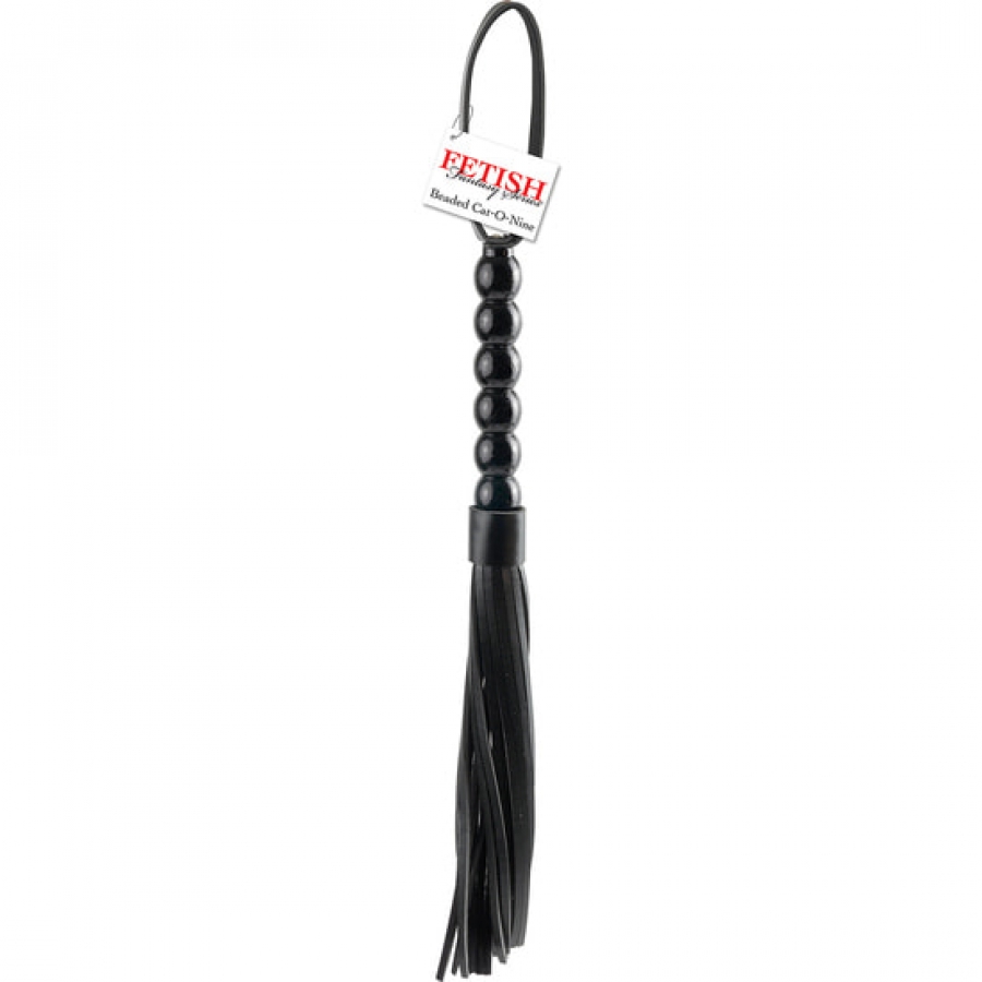 Fetish fantasy latigo beaded cat-o-nine