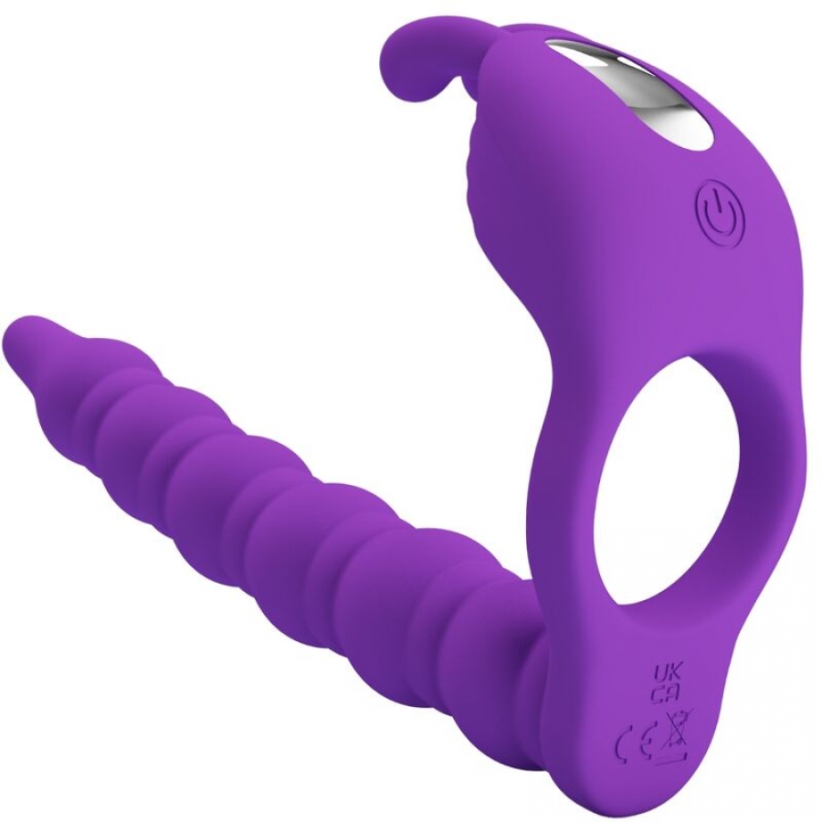 BLACKNEY ANNEAUX PÉNIS AVEC PLUG VIBRATEUR