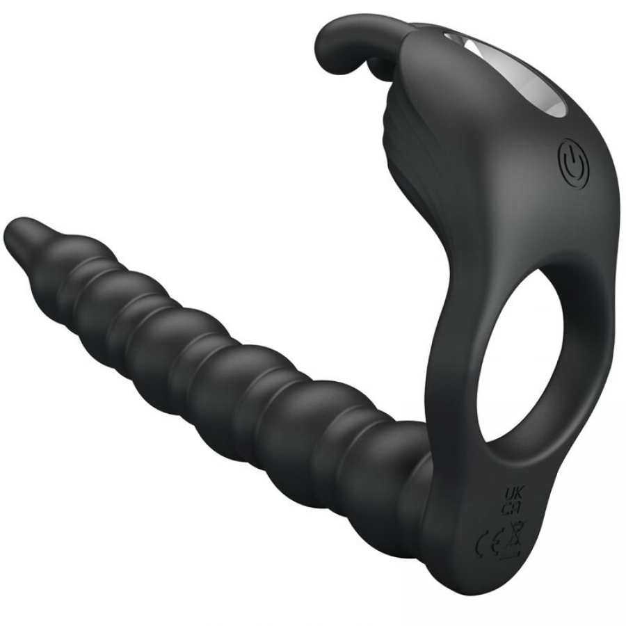 BLACKNEY ANÉIS PARA PÊNIS COM PLUG VIBRADOR