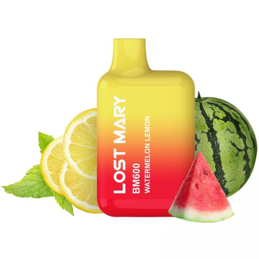 BM600 VAPER NICOTINA 2% DESECHABLE SABOR SANDÍA LIMÓN