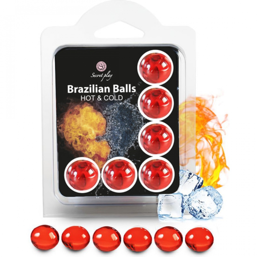 Secret play set 6 brazilian balls efecto hot & cold