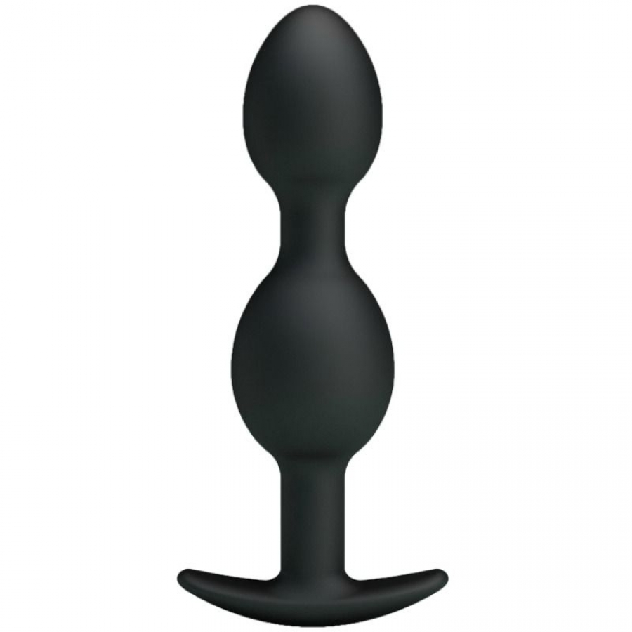 BOLAS ANALES SILICONA 12.5 CM NEGRO