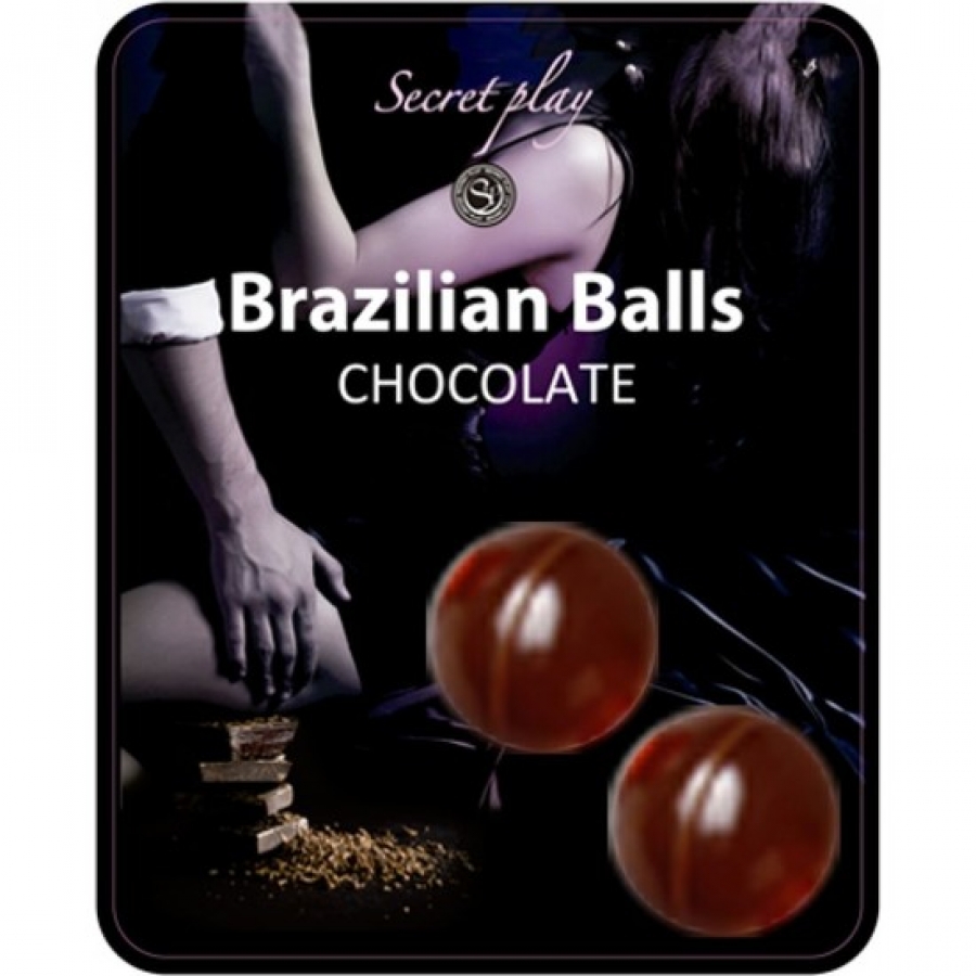 Jogo secreto conjunto 2 bolas brasileiras aroma chocolate