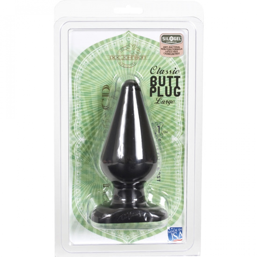 BLACK BUTT PLUG LARGE 2