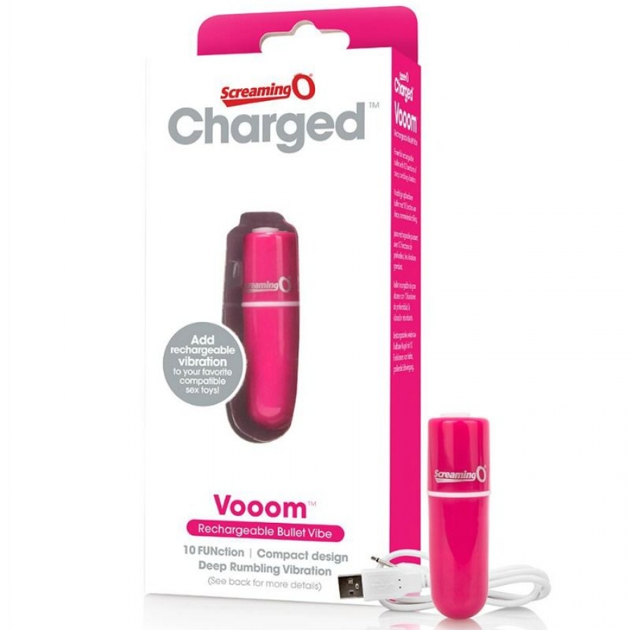 Charged Vooom Rechargeable Bullet Vibe - Pink