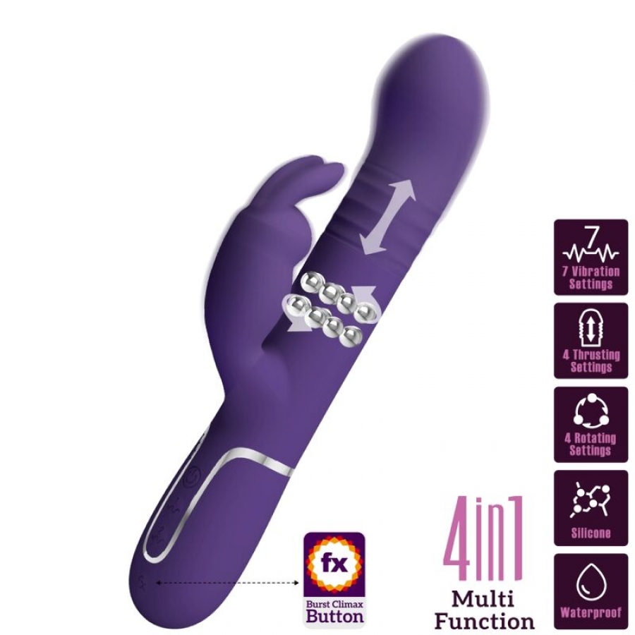 VIBRADOR COALE RABBIT PERLAS V 12