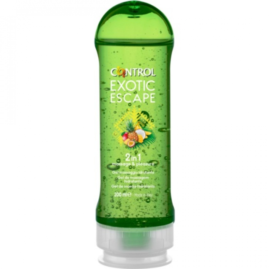 Gel de controle de massagem escape exótico 200ml