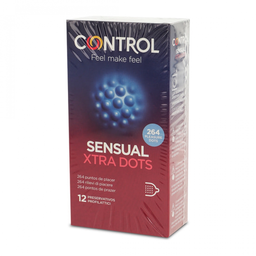 Control Préservatifs Sensual Xtra Dots 12 pcs