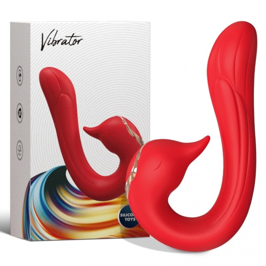 DELFIN VIBRADOR MULTIPOSICION & EFECTO CALOR ROJO
