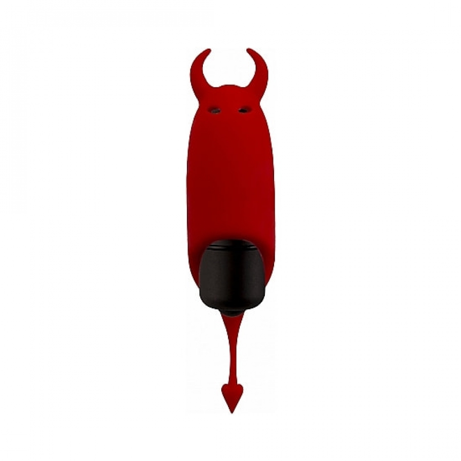 Pocket devil vibrador de silicona - rojo