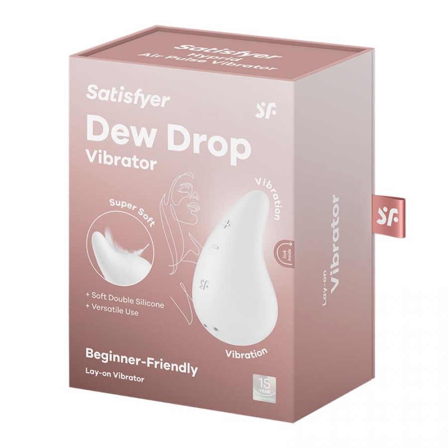 DEW DROP VIBRADOR LAY-ON BLANC 13