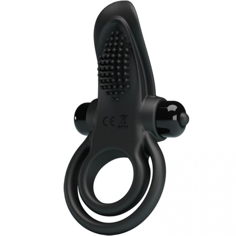 DOUBLE ANNEAU VIBRANT + STIMULATEUR DE CLITORIS 10 VIBRATION