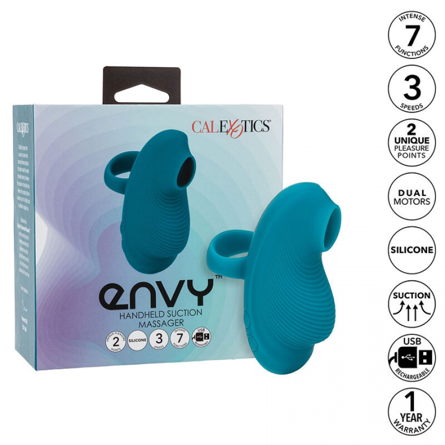 ENVY MASSAGGIATORE PALLA ROTANTE PORTATILE 7 VIBRAZIONI BLU