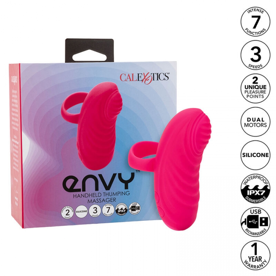 ENVY MASSAGGIATORE PALLA ROTANTE PORTATILE 7 VIBRAZIONI ROSA